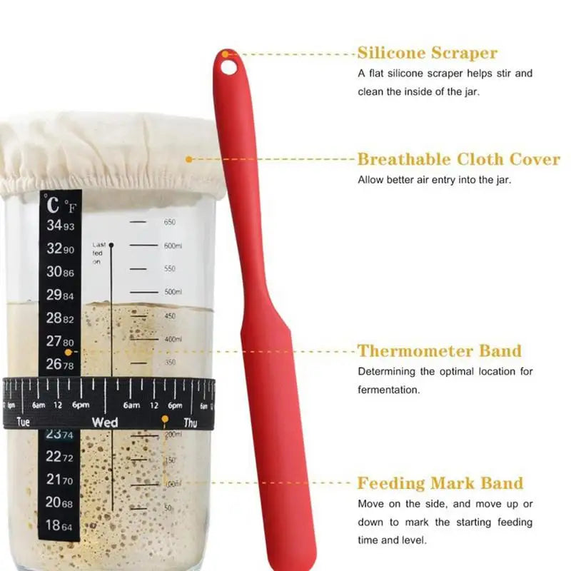 Sourdough Starter Jar Kit